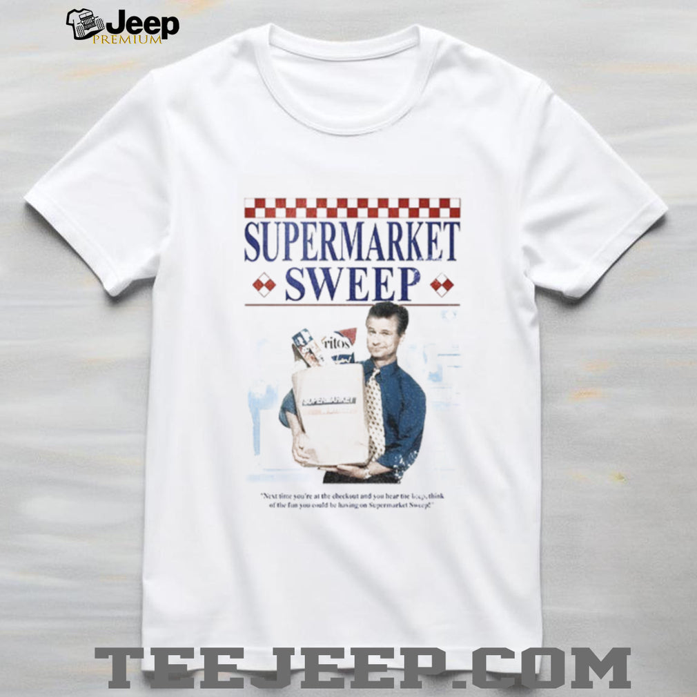 Supermarket Sweep Television Game Show Paper Bag Grocery shirt