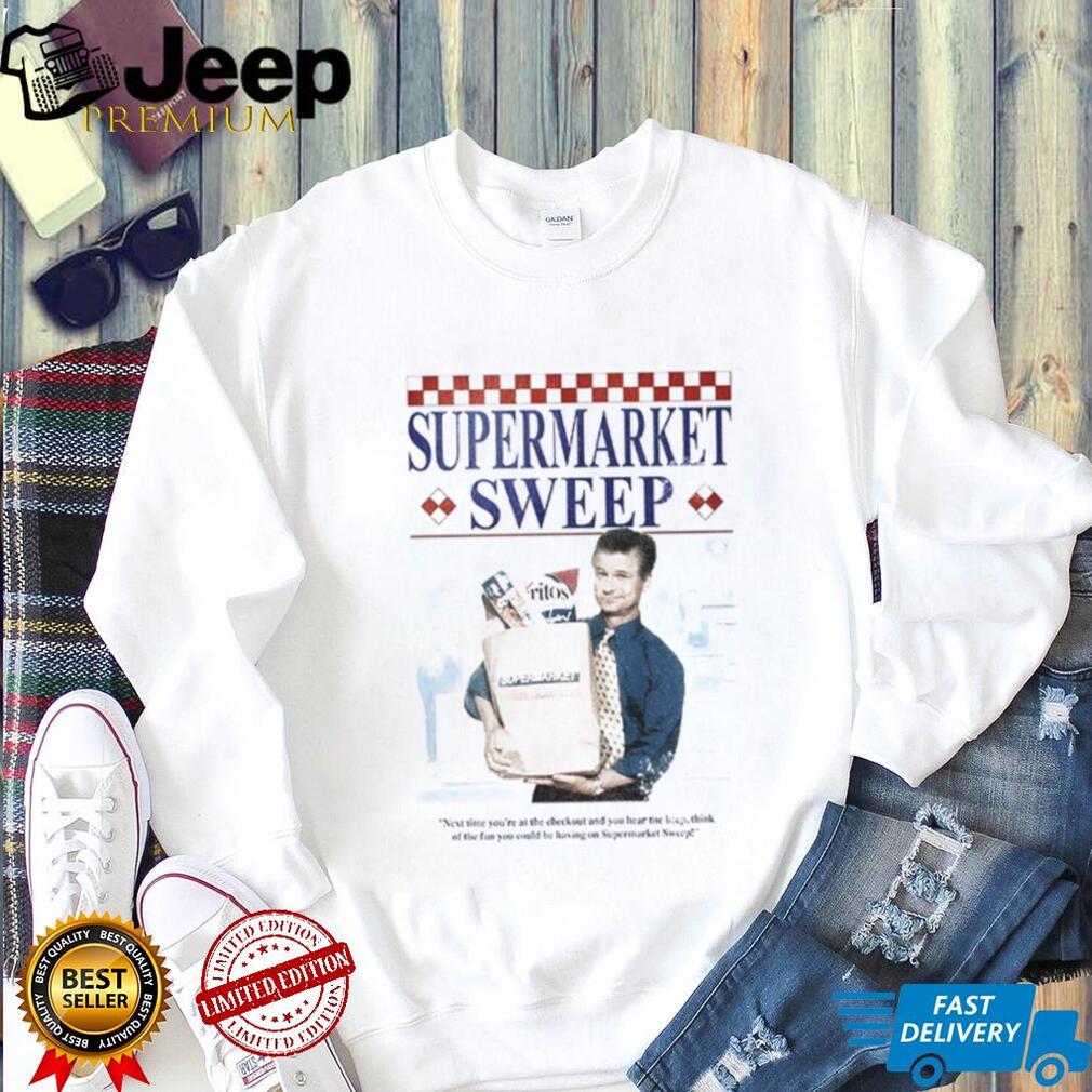 Supermarket Sweep Television Game Show Paper Bag Grocery shirt