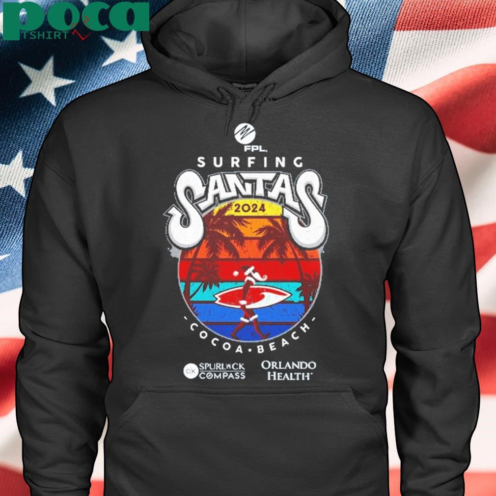 Surfing Santas Cocoa Beach 2024 New T-Shirt