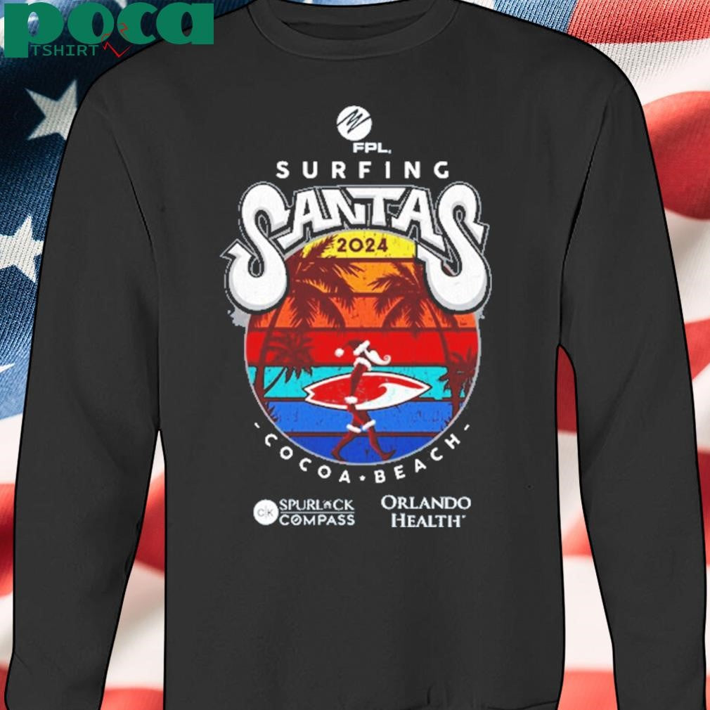 Surfing Santas Cocoa Beach 2024 New T-Shirt