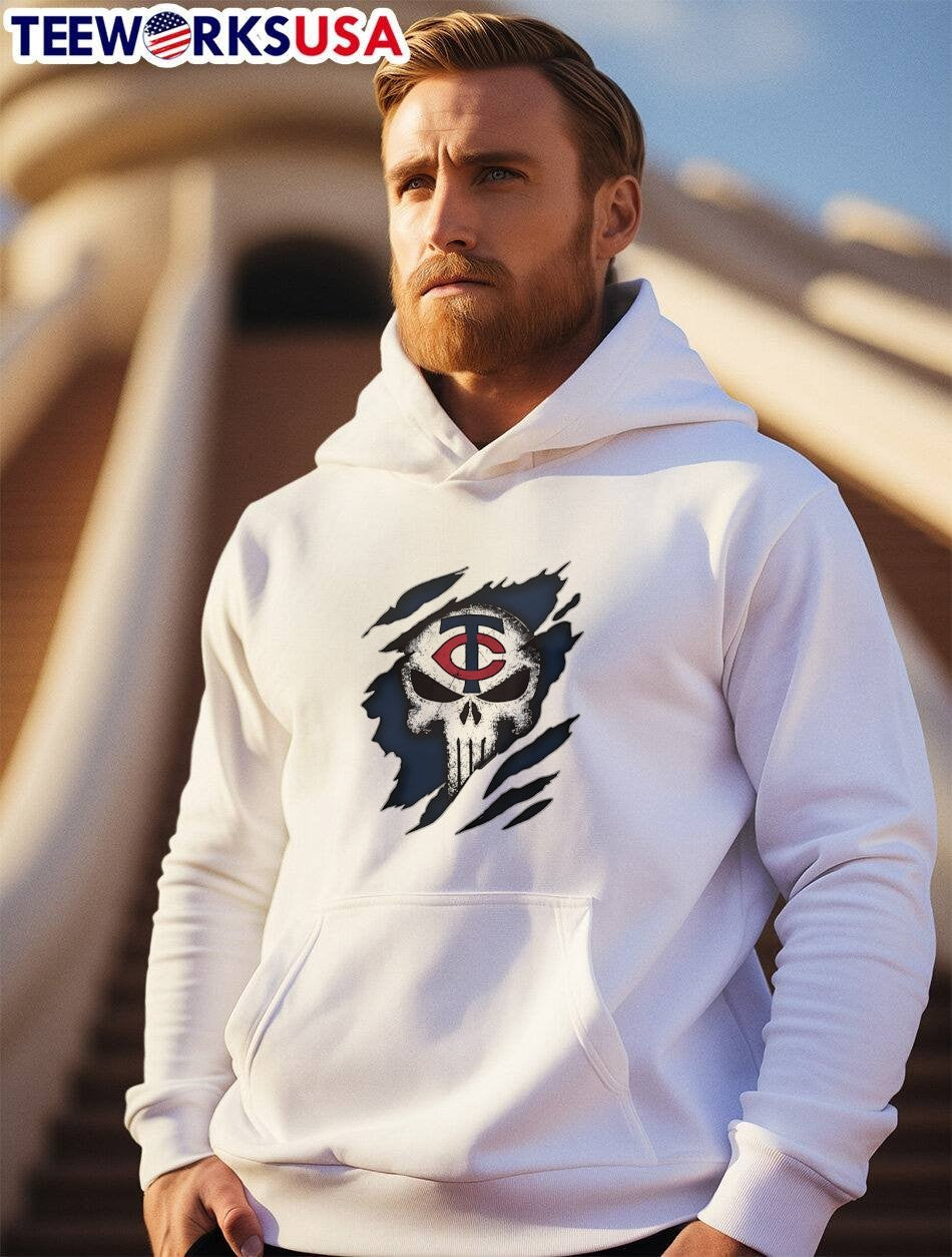 TC Skull Tearing Through Minnesota Twins T-Shirt