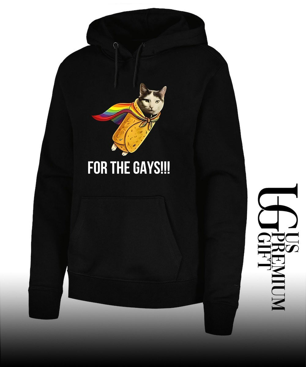 Taco Cat Pride Flag For The Gays shirt
