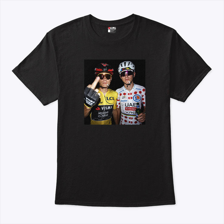 Jonas Vingegaard & Tadej Pogacar Smoking Middle Finger T Shirt