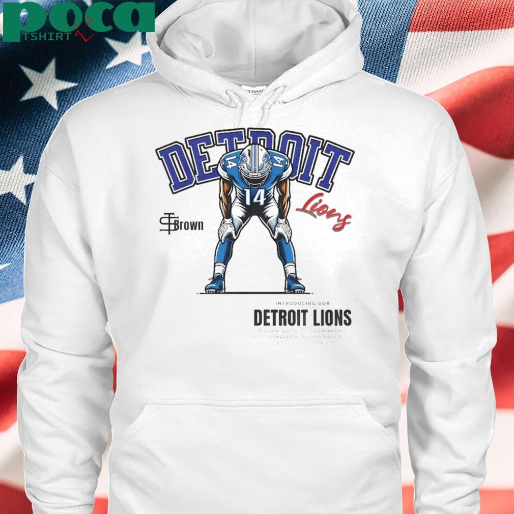 Tan St. Brown Detroit Lions Shirt