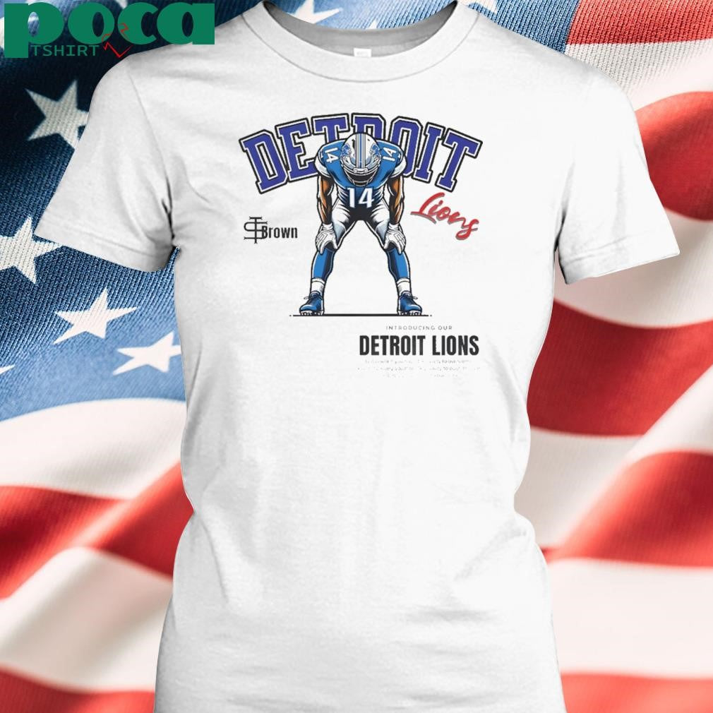 Tan St. Brown Detroit Lions Shirt