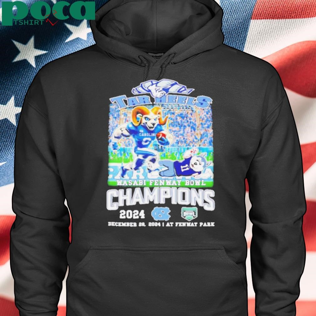Tar Heels Wasabi Fenway Bowl Champions 2024 mascot shirt