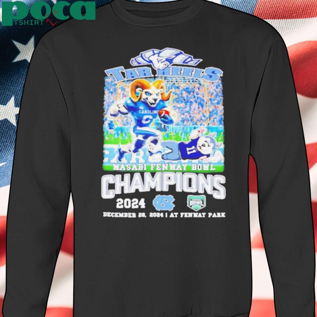 Tar Heels Wasabi Fenway Bowl Champions 2024 mascot shirt