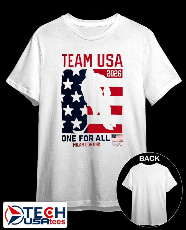 Team USA Hockey 2026 Winter Olympics One For All Heart of Gold shirt