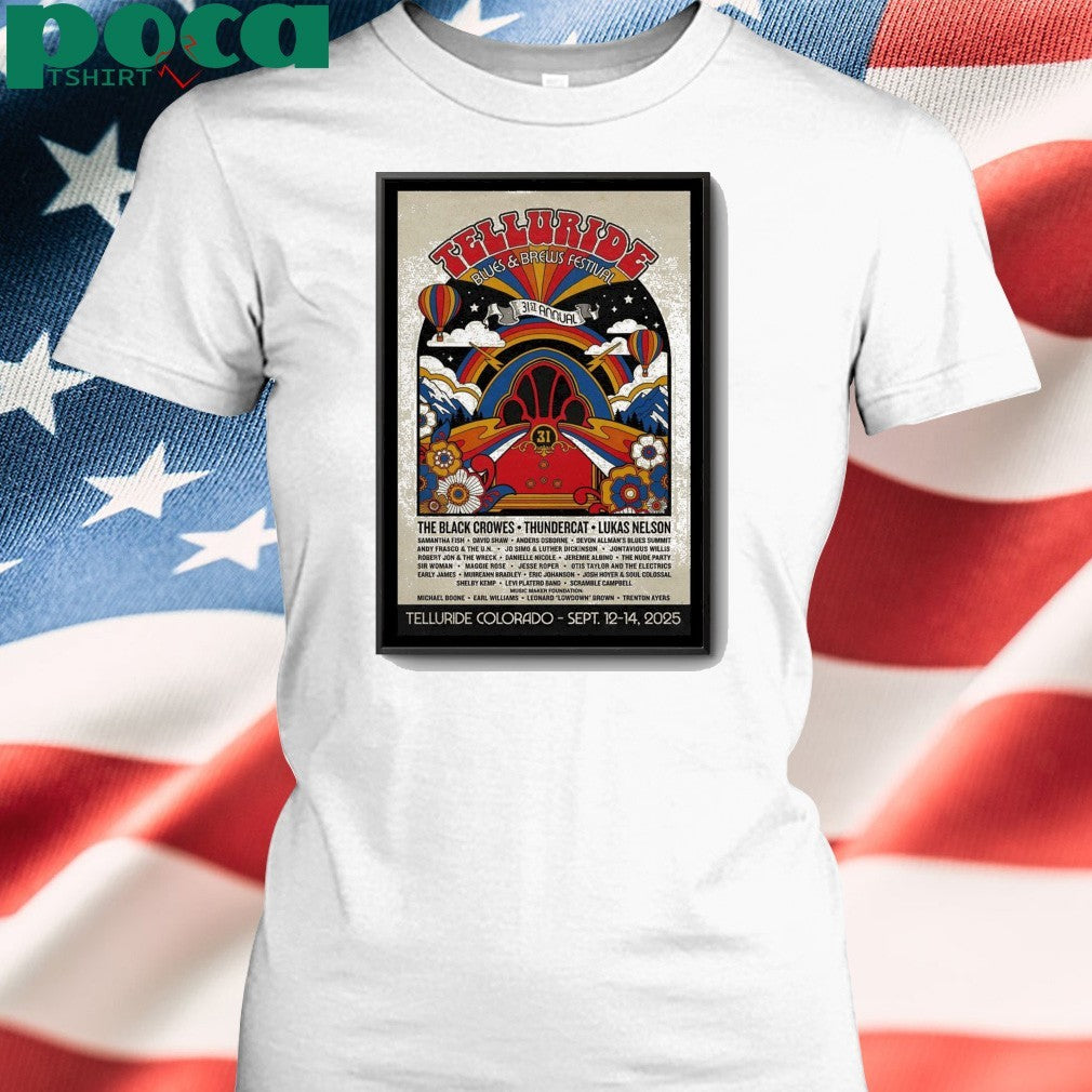 Telluride Blues Colorado 2025 Poster shirt