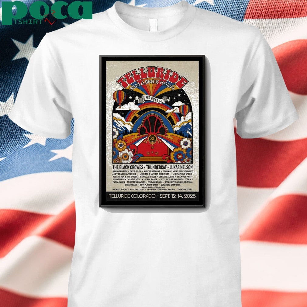 Telluride Blues Colorado 2025 Poster shirt