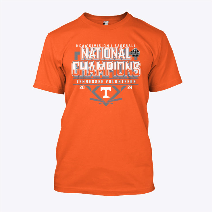 Tennessee Volunteers Blue 84 2024 Baseball College World Series Champions Schedule T Shirt