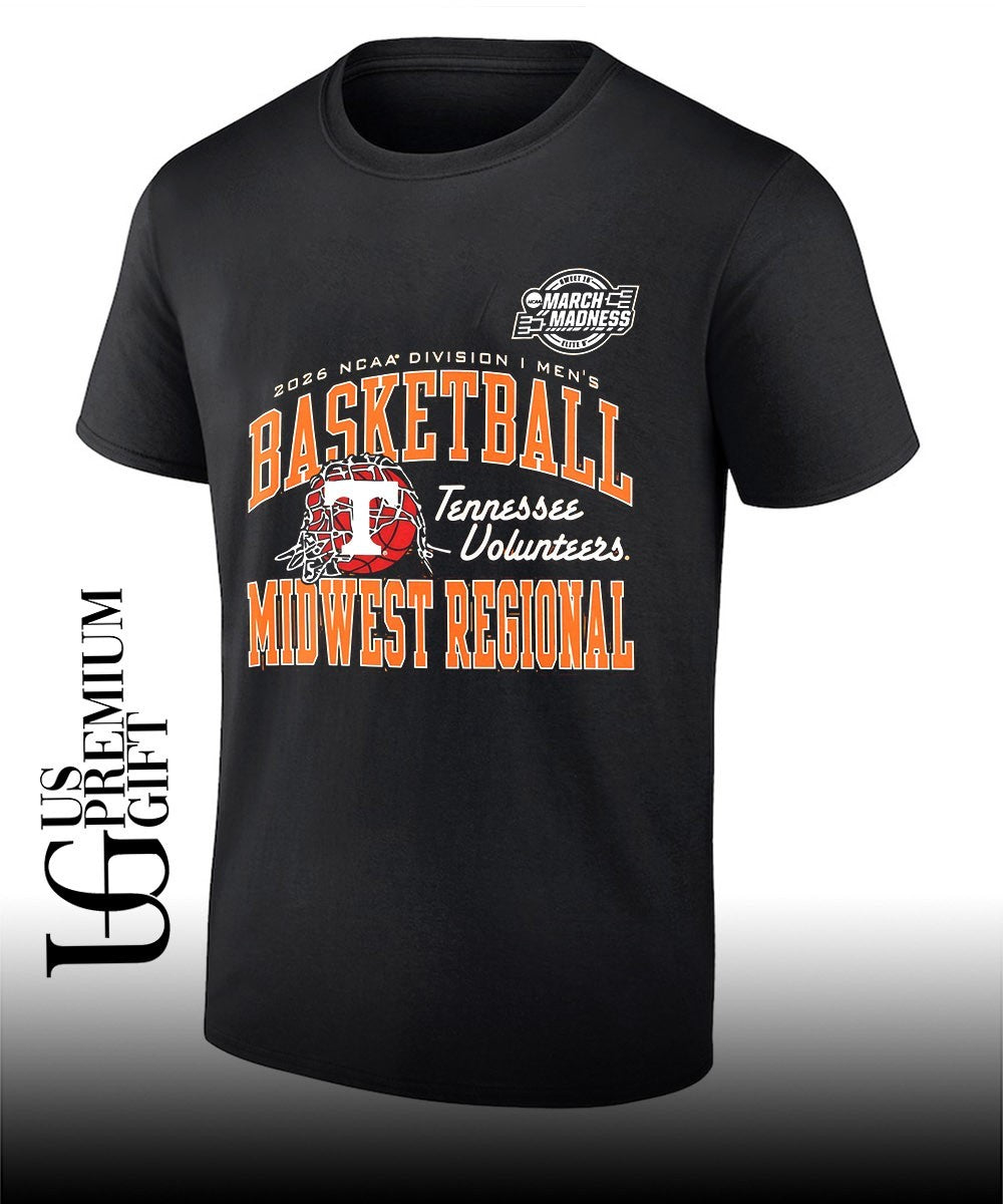 Tennessee Volunteers basketball NCAA Division I March Madness Midwest Regional 2026 shirt