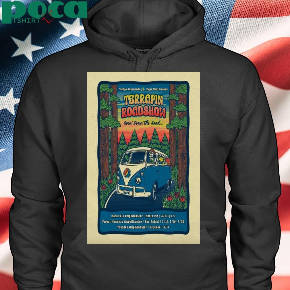 Terrapin Roadshow 2025 Goin’ Down The Road Shows Poster T-Shirt