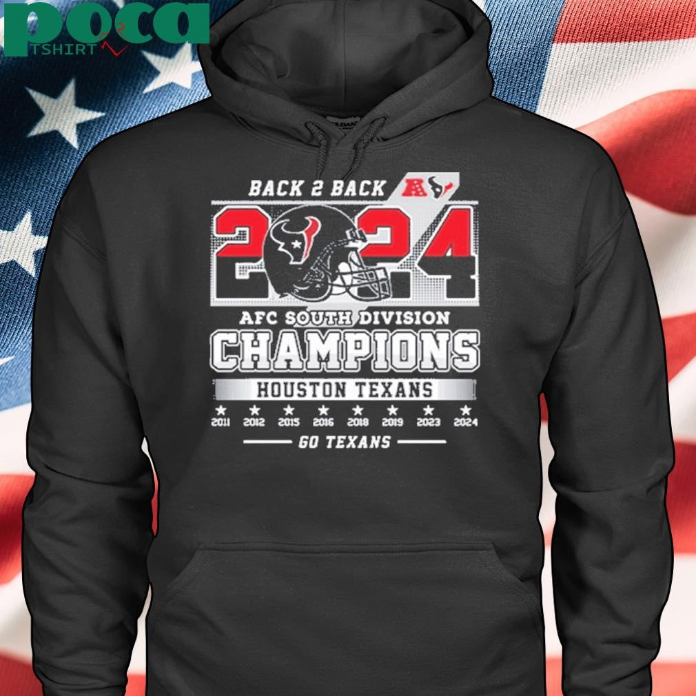 Texans Back 2 Back 2024 AFC South Division Champions Shirt