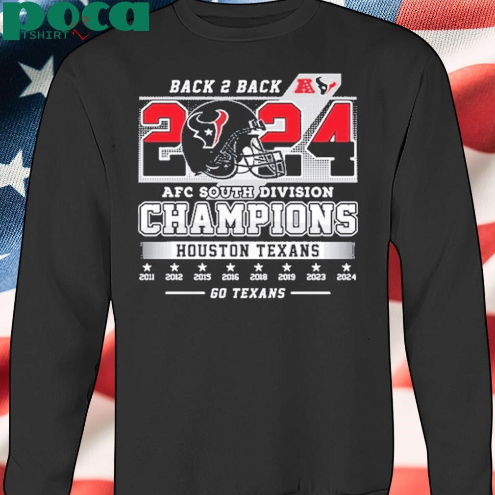 Texans Back 2 Back 2024 AFC South Division Champions Shirt