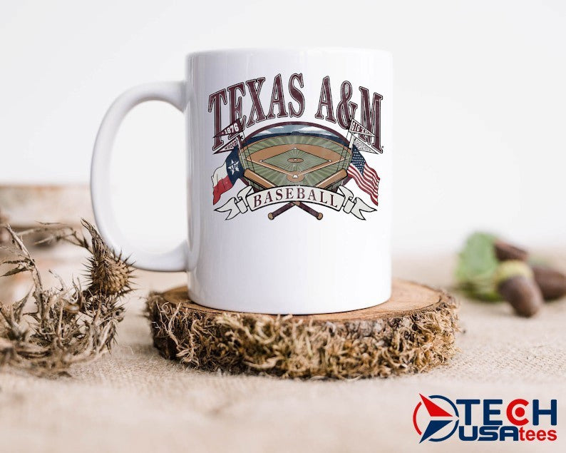 Texas A and M Aggies Baseball Flags and Field shirt