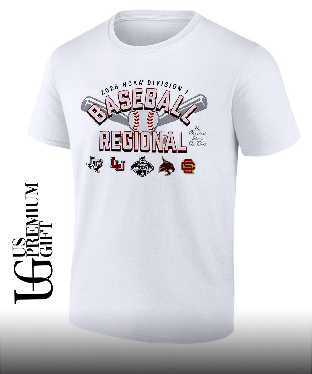 Texas A&M and Lamar Cardinals and Texas State Bobcats and USC 2026 NCAA Division I Baseball Regional Championship shirt