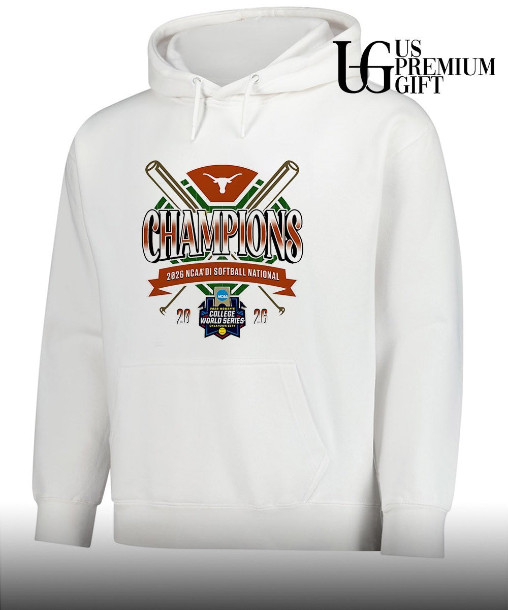 Texas Longhorns Champions 2026 NCAA DI Softball National College World Series shirt