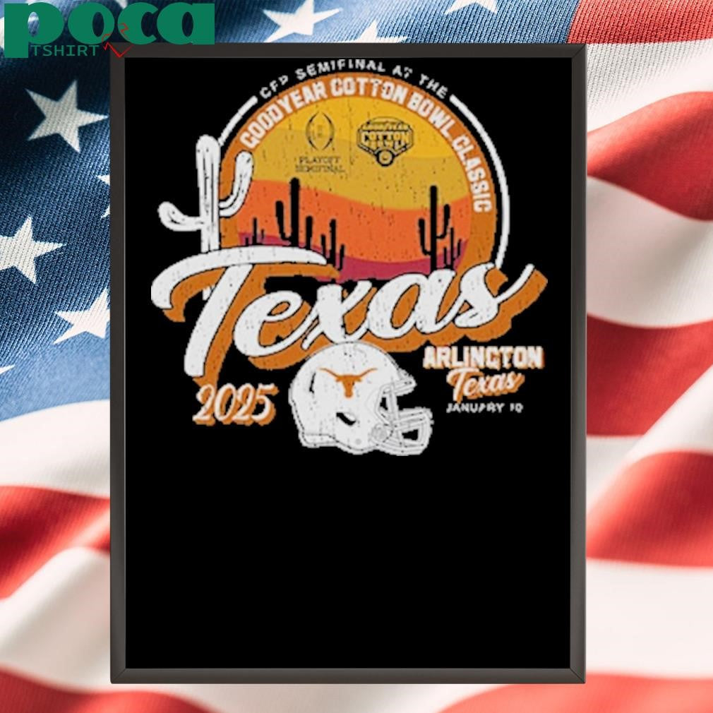 Texas Longhorns College Football Playoff 2025 Cotton Bowl T-Shirt