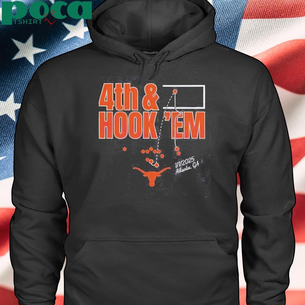 Texas Longhorns Football 4th Andhook Em Shirt