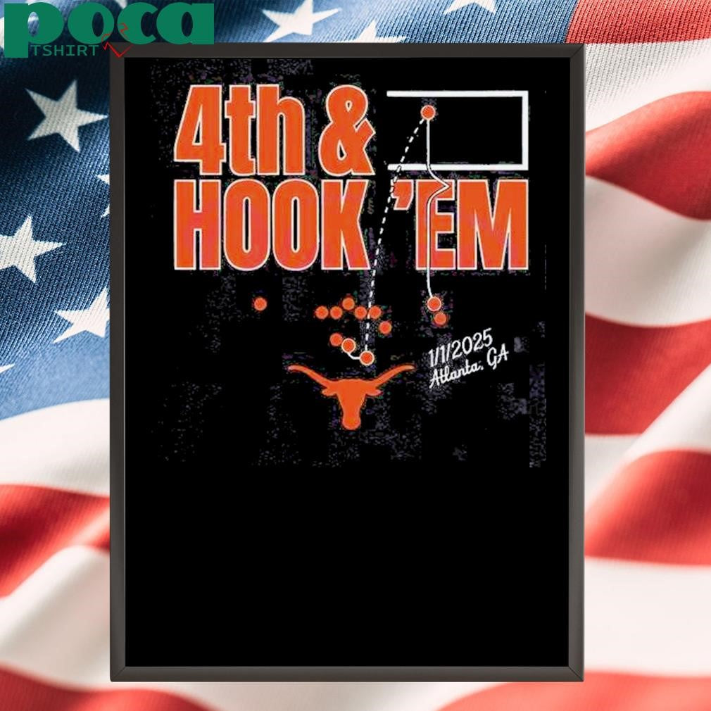 Texas Longhorns Football 4th Andhook Em Shirt