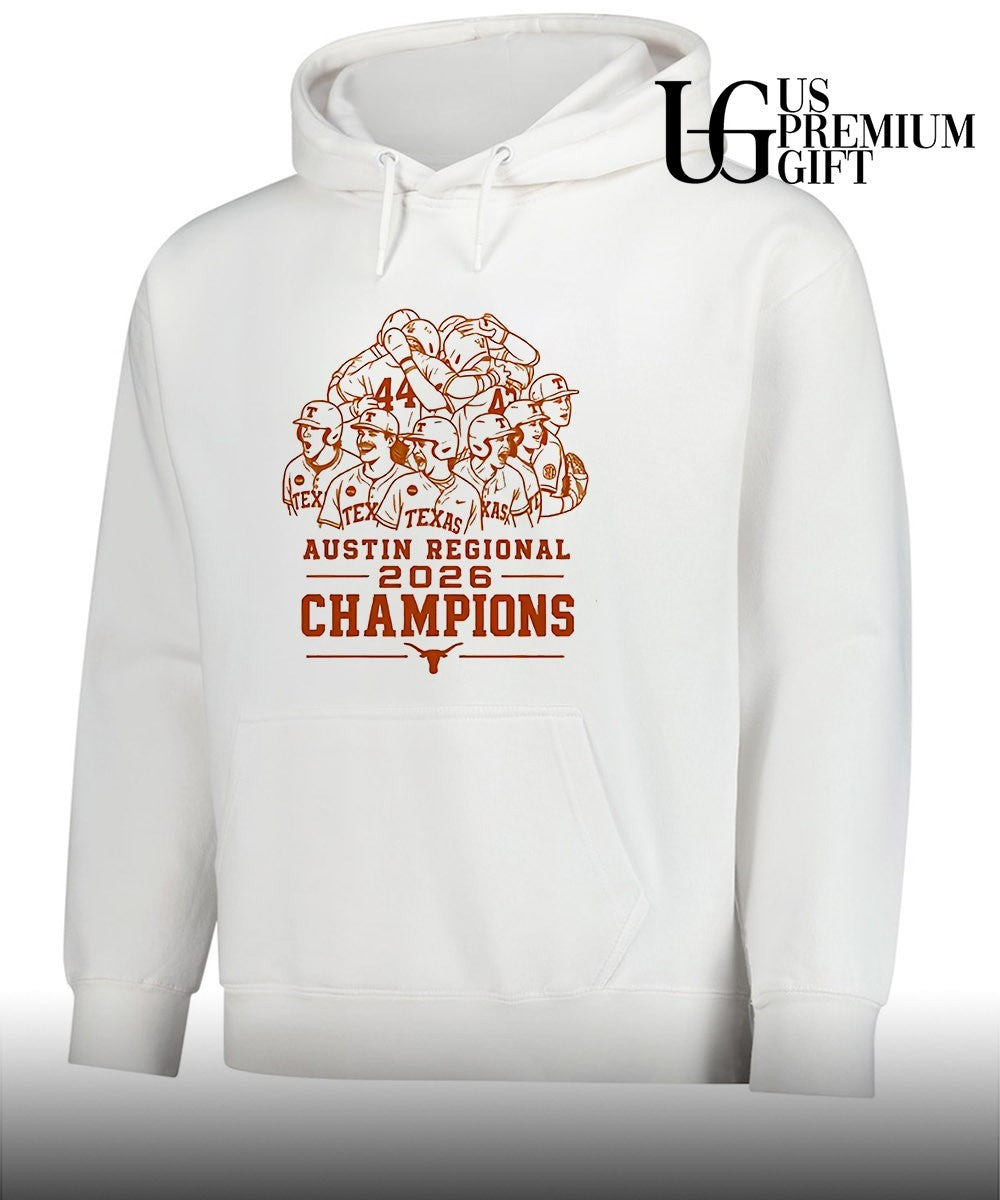 Texas Longhorns NCAA Baseball Austin Regional 2026 Champions shirt