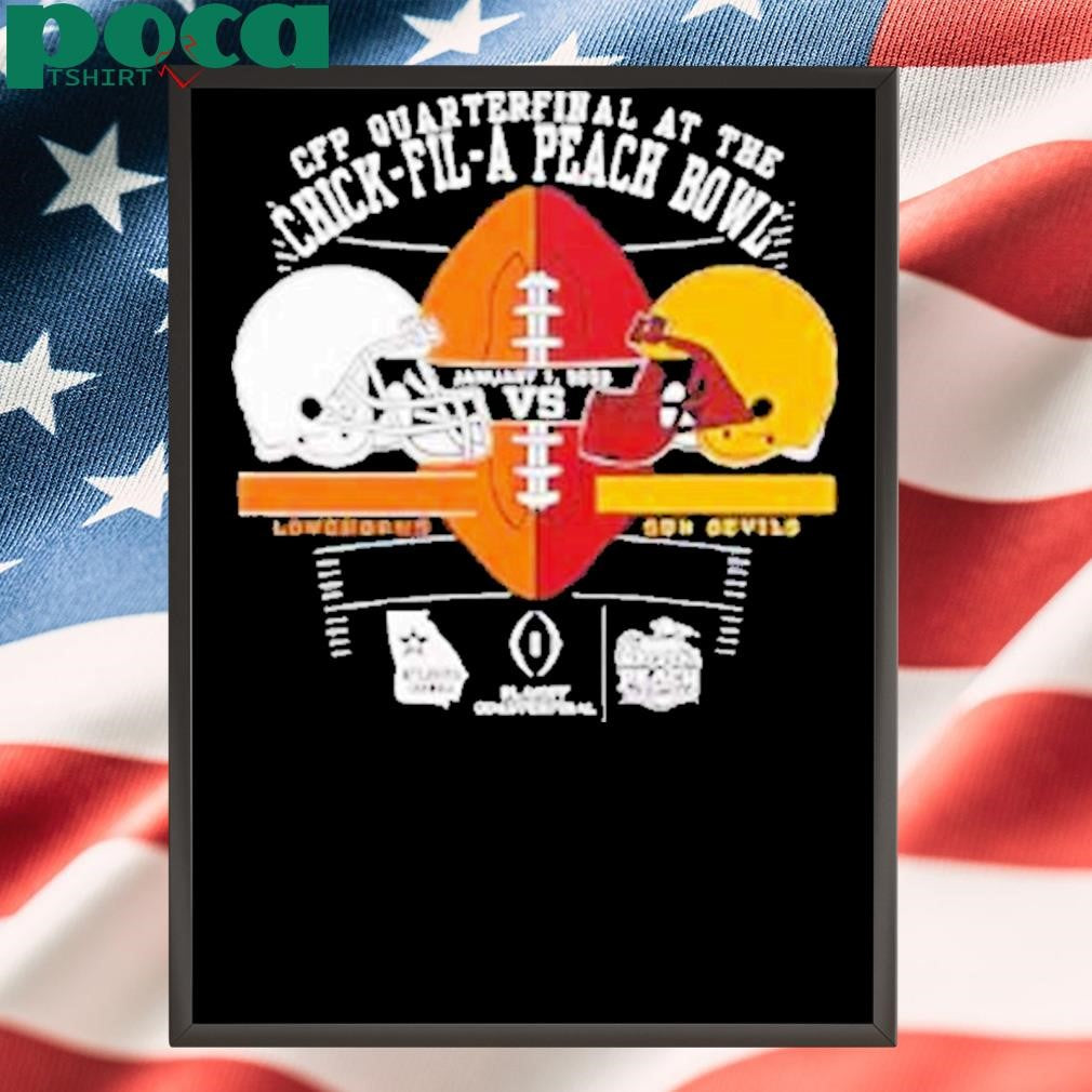 Texas Longhorns Vs Arizona State Sun Devils Peach Bowl 2025 Shirt