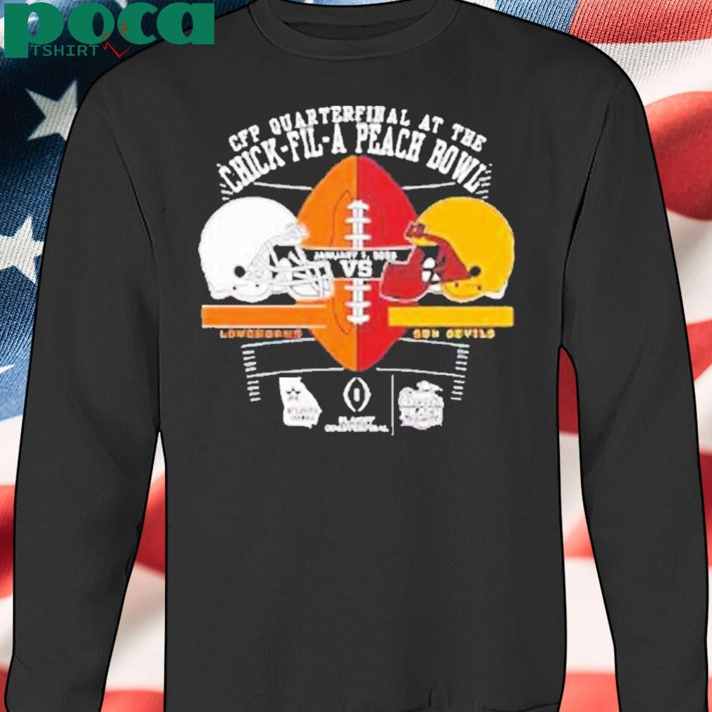 Texas Longhorns Vs Arizona State Sun Devils Peach Bowl 2025 Shirt