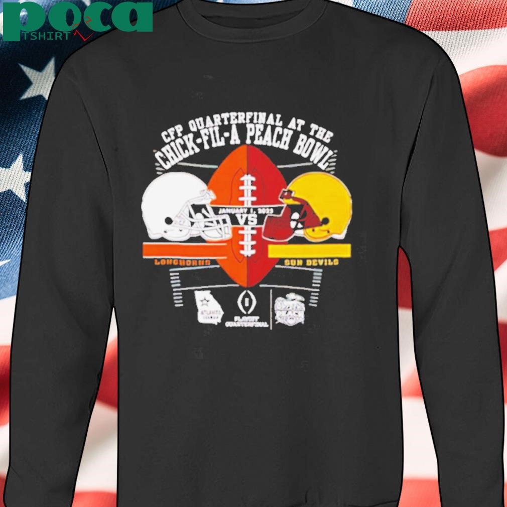 Texas Longhorns Vs Arizona State Sun Devils Peach Bowl 2025 head to head shirt