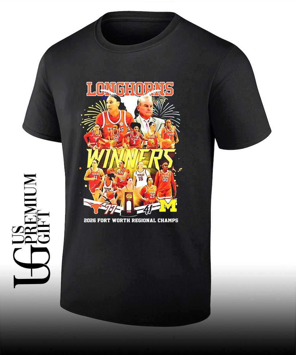 Texas Longhorns women’s basketball winners Championship 2026 Fort Worth Regional Champs shirt