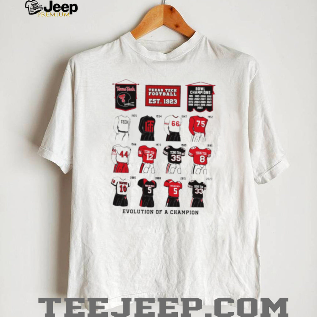 Texas Tech Football Evolution of a Champion shirt