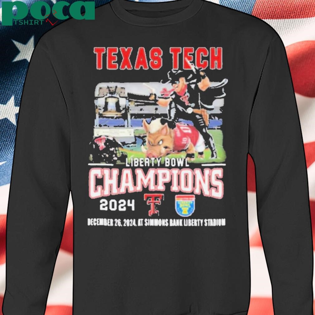 Texas Tech Liberty Bowl Champions 2024 Dec 26 At Simmons Bank Liberty Stadium Mascot t shirt