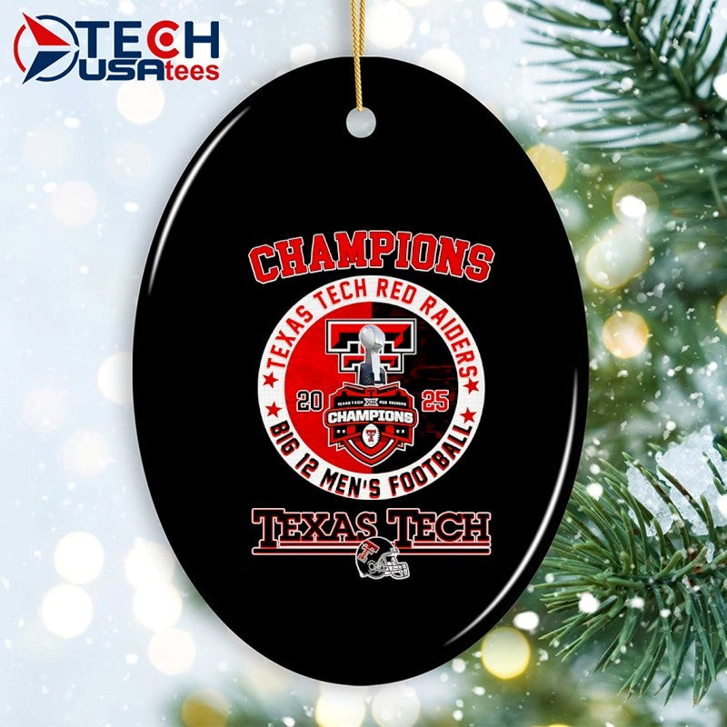 Texas Tech Red Raiders 2025 Big 12 Men’s Football Champions logo shirt