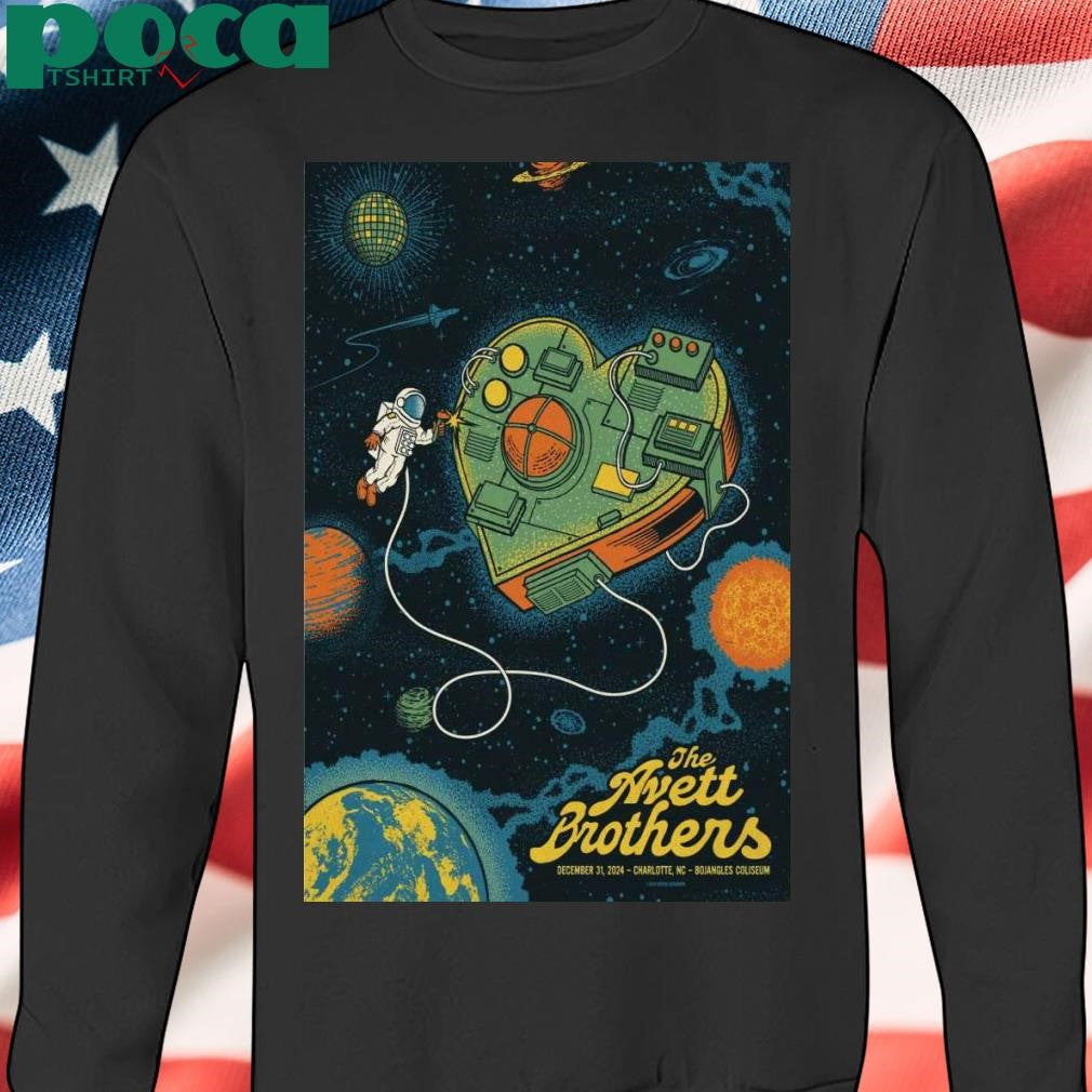 The Avett Brothers Dec 31 2024 Bojangles’ Coliseum in Charlotte NC Poster shirt