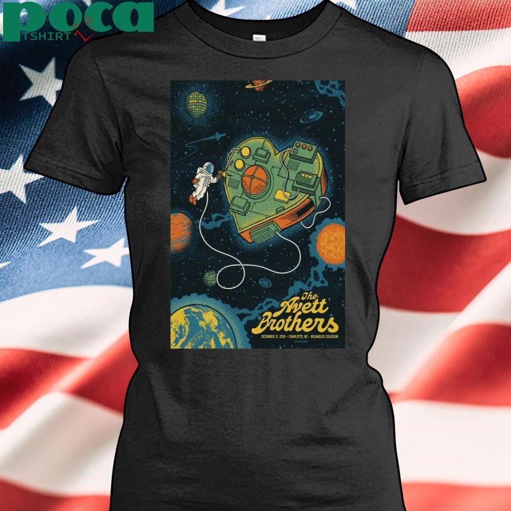 The Avett Brothers Dec 31 2024 Charlotte NC Poster shirt
