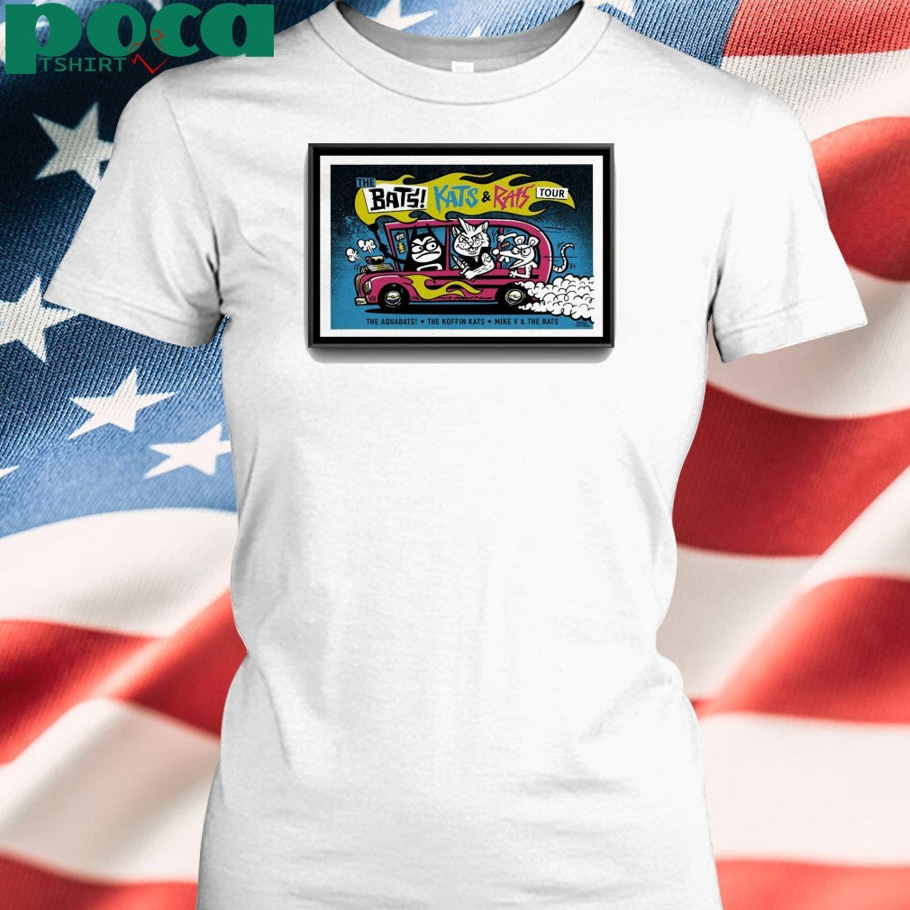 The BATS! KATS & RATS Tour 2025 The Aquabats Poster shirt