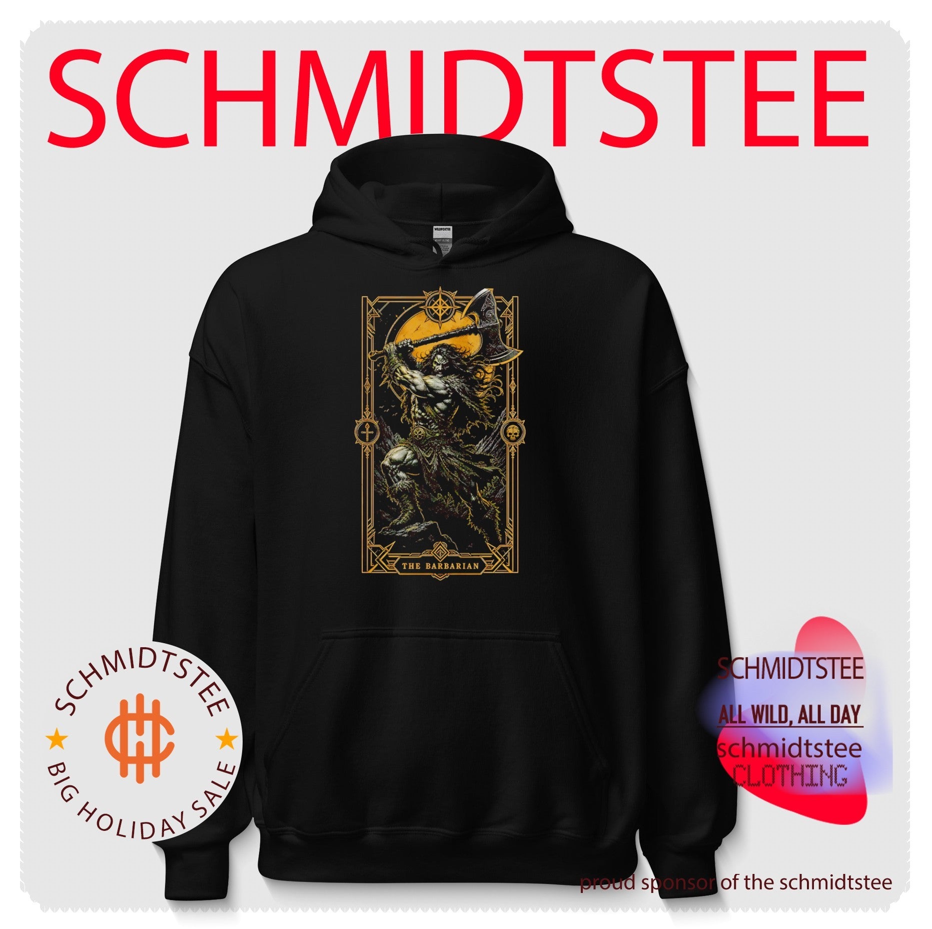 The Barbarian Fantasy Warrior with Battle Axe shirt
