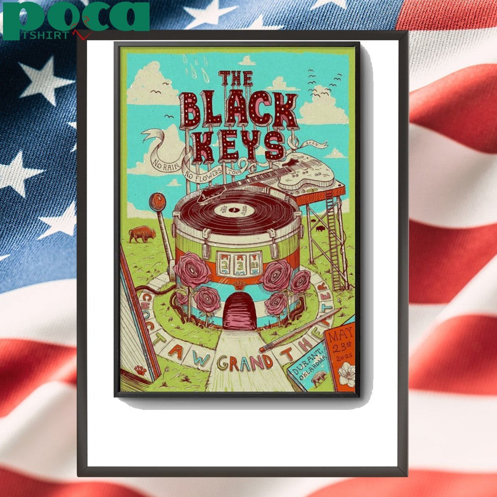 The Black Keys Durant OK 5-23-2025 Poster shirt