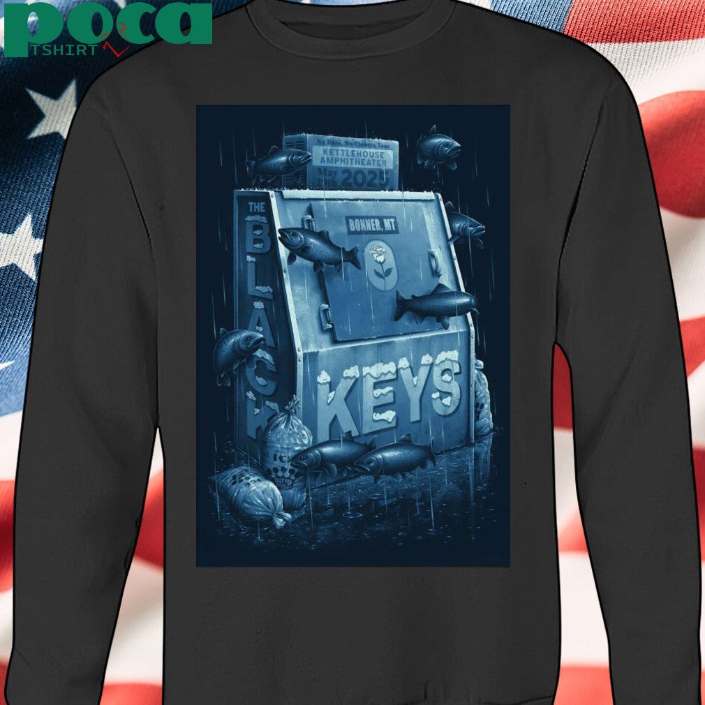 The Black Keys May 29 2025 KettleHouse Amphitheater Bonner MT Tour Poster Shirt