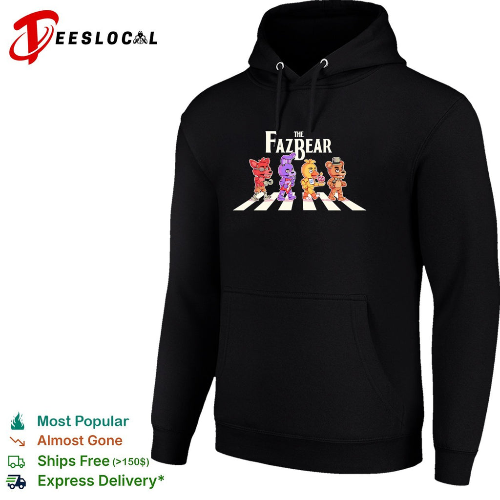 The Fazbear Foxy Bonnie Chica and Freddy crossing road shirt
