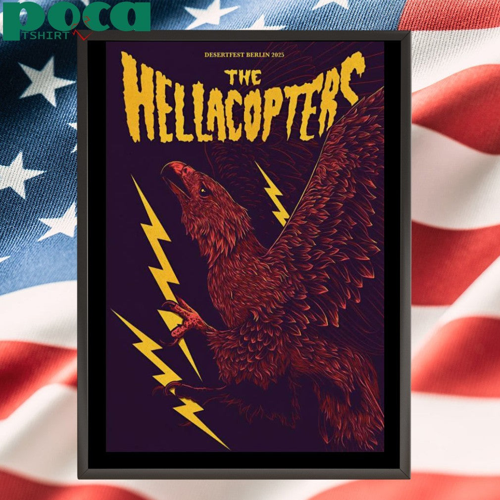 The Hellacopters Desertfest Berlin Tour 2025 Poster shirt