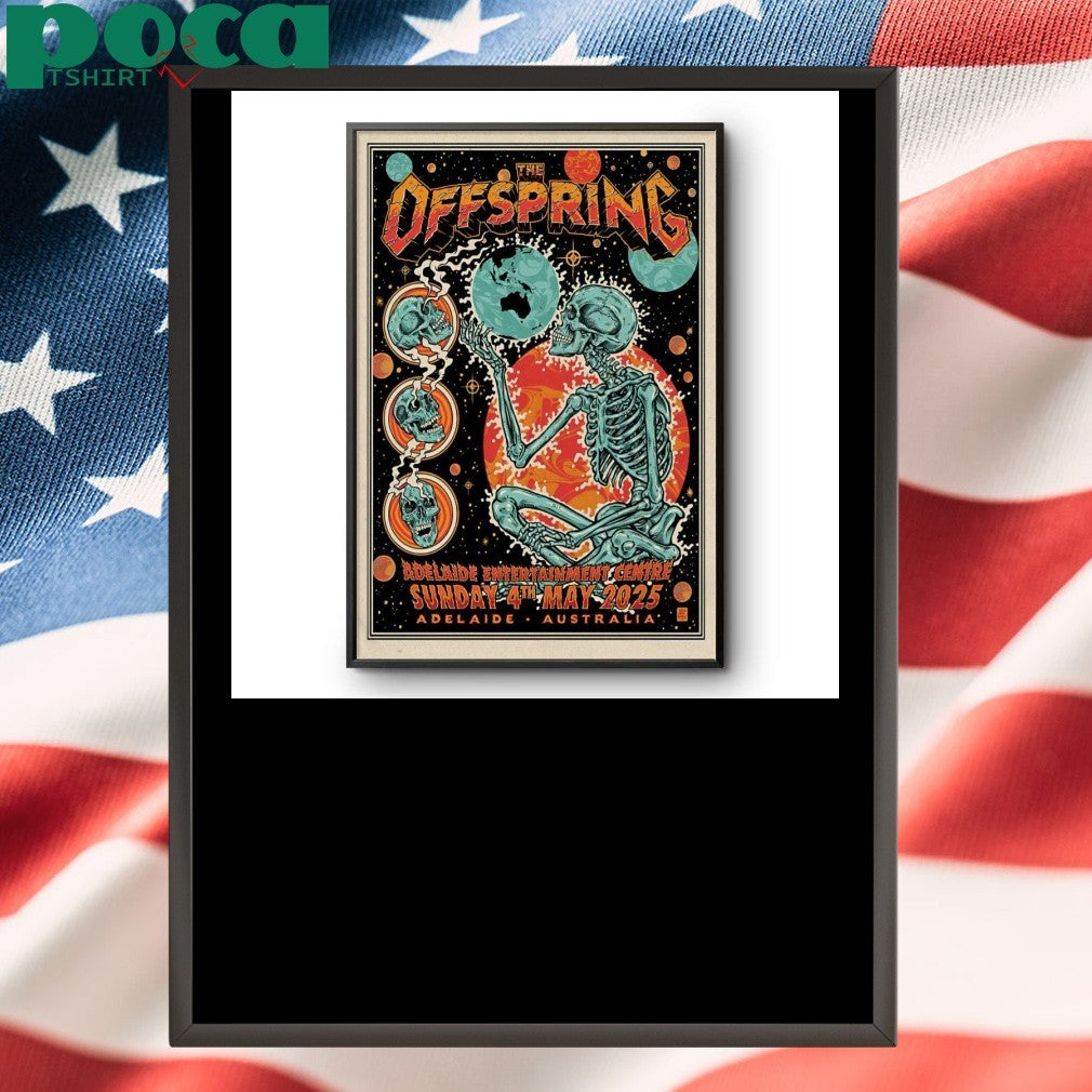 The Offspring May 4 2025 Adelaide Entertainment Centre In Adelaide Australia Poster Shirt