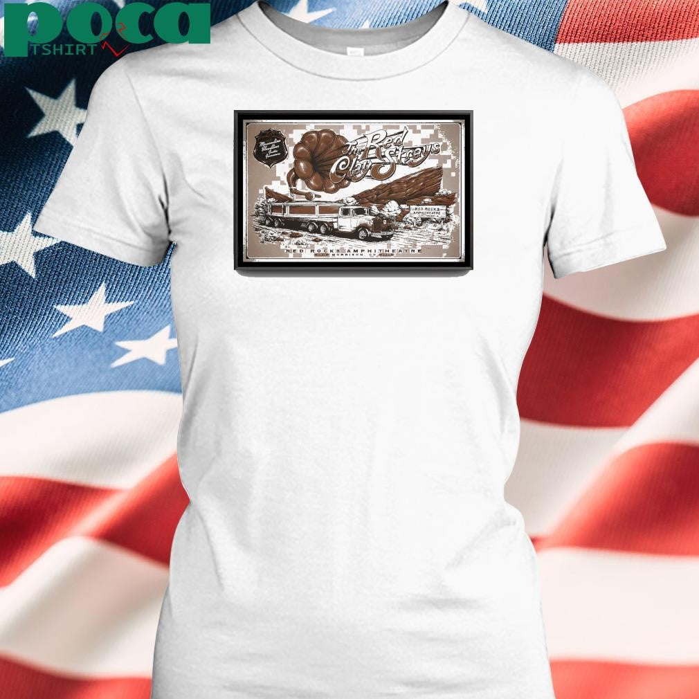 The Red Clay Strays September 14, 2025 Red Rocks Amphitheatre Morrison, CO Event Poster shirt