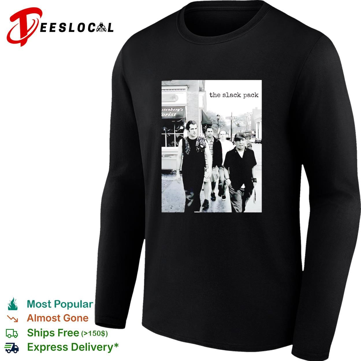 The Slack Pack vintage indie rock band walking photo shirt