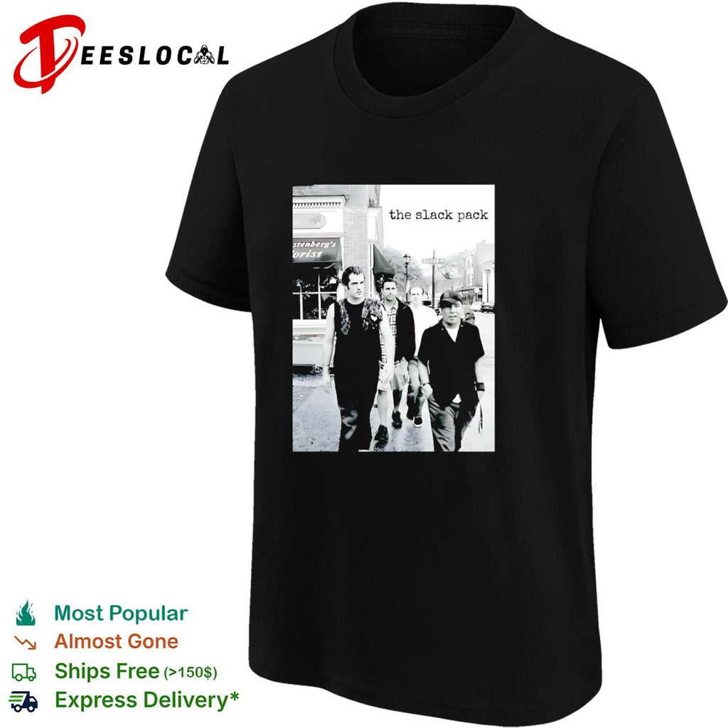 The Slack Pack vintage indie rock band walking photo shirt