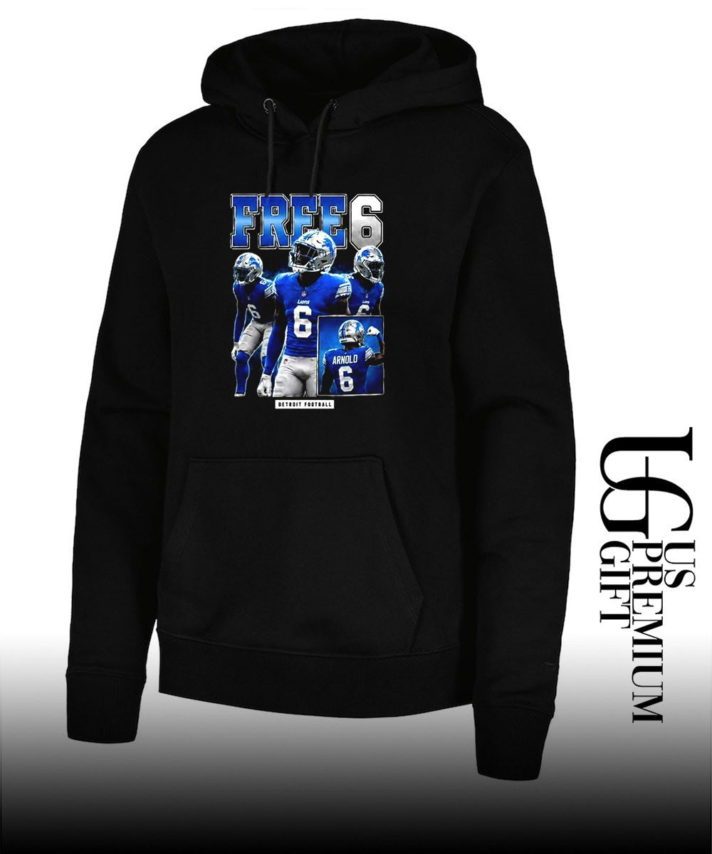 The St Brown Brothers Terrion Arnold Free 6 Detroit Football shirt