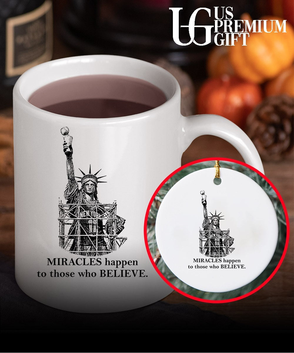 The Statue of Liberty Knicks Miracles happen to those who believe shirt