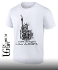 The Statue of Liberty Knicks Miracles happen to those who believe shirt