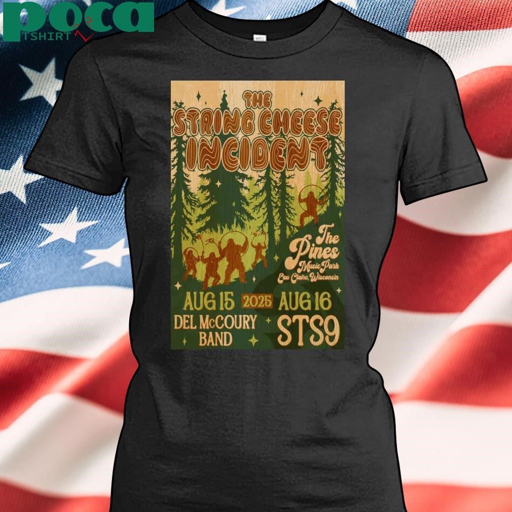 The String Cheese Incident August 15-16 2025 Eau Claire WI Poster shirt