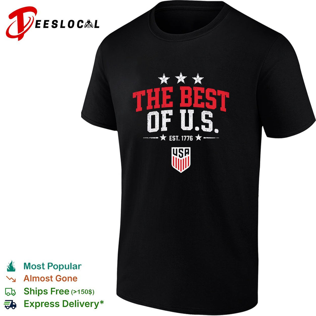 The best of US est 1776 USA soccer shirt